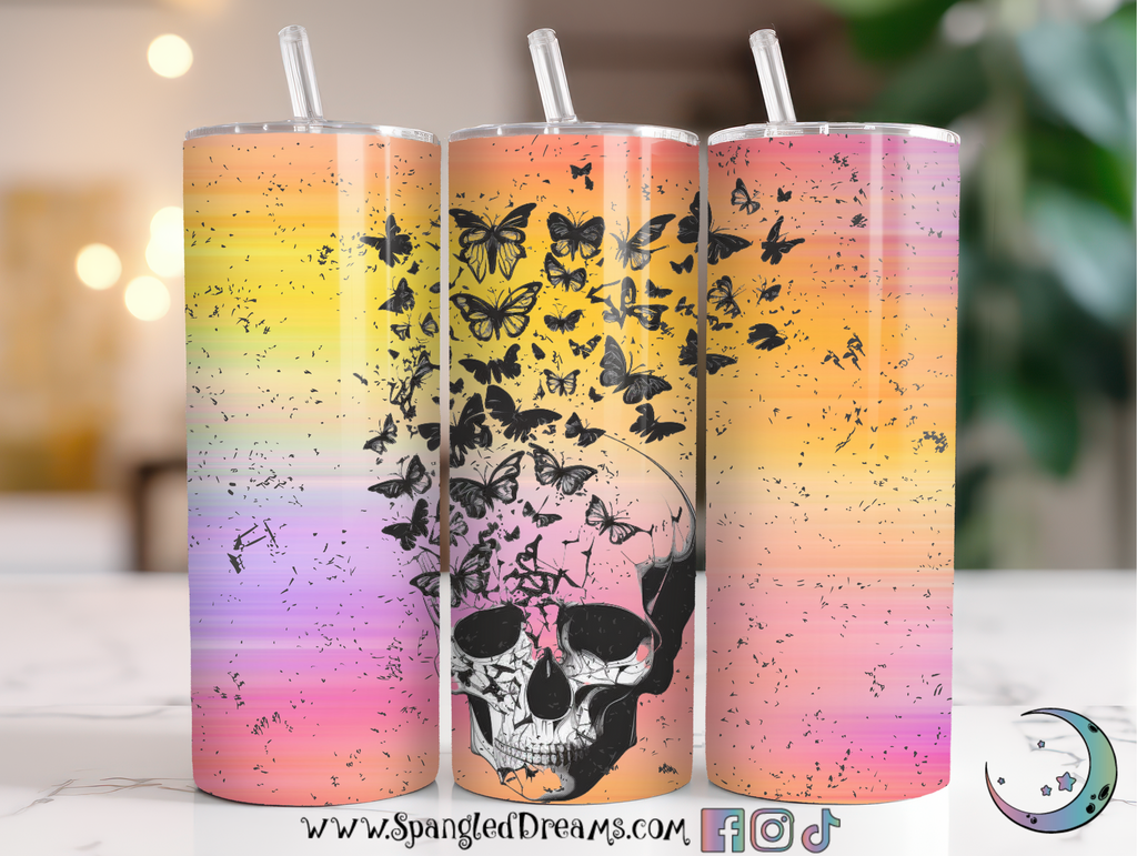Motorcycle Skull & Shield Wood - Tumbler Wrap Sublimation Transfers –  Sticky Fingers Vinyl & Transfers