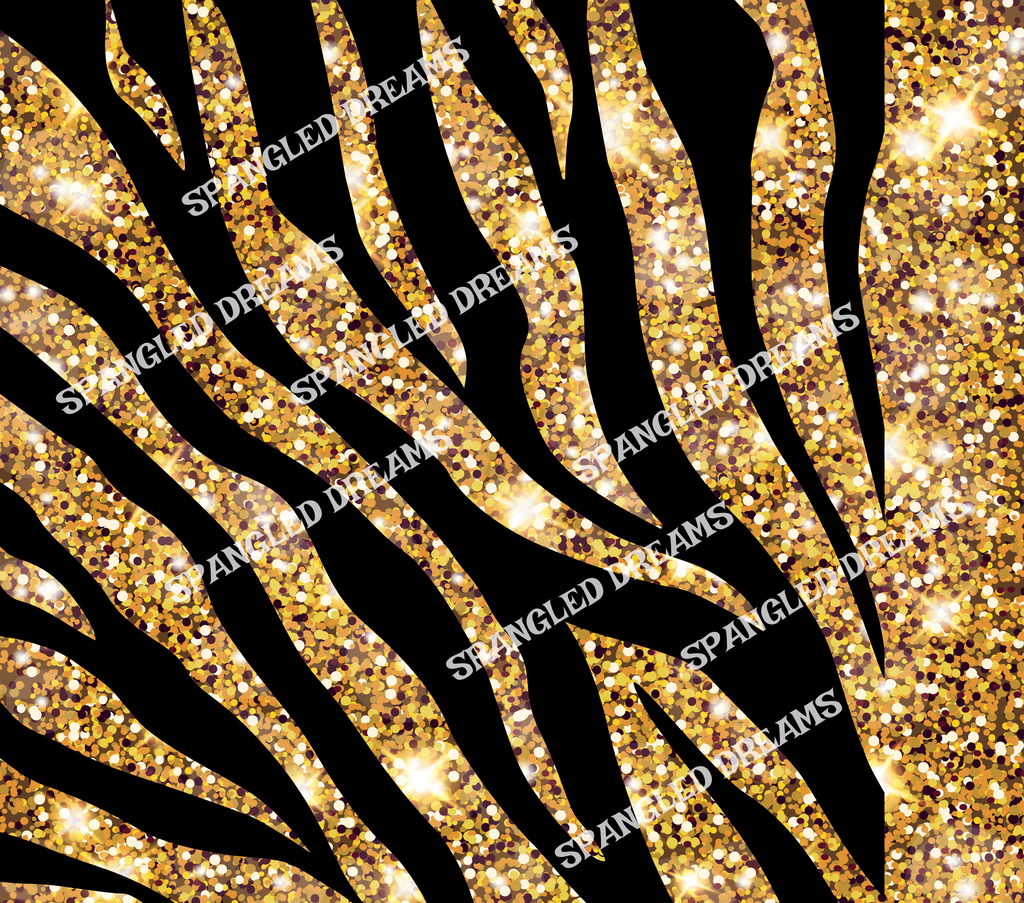 Glitter Swirl Zebra & Leopard Peek a boo Tumbler 